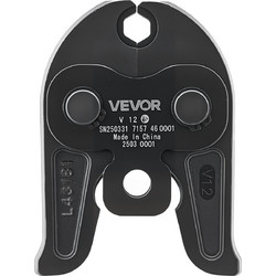 VEVOR V12 Σιαγόνα Πίεσης 12mm Σιαγόνα Πίεσης Κατάλληλη για Σωλήνες από Ανοξείδωτο Χάλυβα Τύπου V