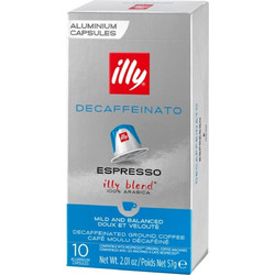 Illy Κάψουλες Espresso Decaffeinato Συμβατές με Μηχανή Nespresso 10τμχ
