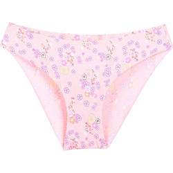 Γυναικείο ψηλόμεσο σλιπ χωρίς ραφές floral Ροζ