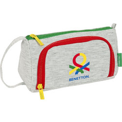 Benetton Pop Κασετίνα Γεμάτη με 2 Θήκες Γκρι S4308060