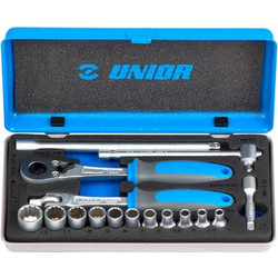 Unior 617118 Συλλογή από Καρυδάκια 1/4" 16 τεμ