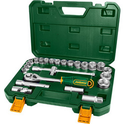ΚΑΣΤΑΝΙΑ ΜΕ ΚΑΡΥΔΑΚΙΑ 1/2" ΣΕΤ 25 ΤΕΜ JADEVER JDST2D25 - 400578