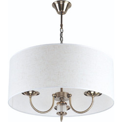 Home Lighting Paril Κρεμαστό Φωτιστικό Οροφής Δίφωτο Μπρονζέ 9015-3A 77-8193
