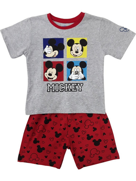 Πιτζάμα Καλοκαιρινή Mickey Grey Red 80101980003