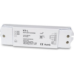 LED Controller Simplicity RF - Push button Μονόχρωμη/RGBW/RGB ταινία LED 240W / 480 W CUBALUX CL13-0939
