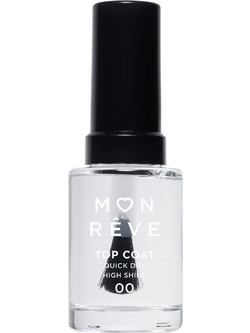 Mon Reve Top Coat High Shine 00 Gloss Quick Dry 13ml