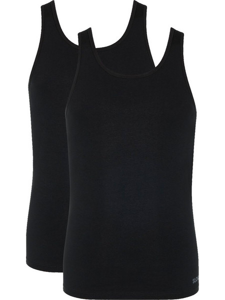Φανέλα ανδρών sloggi men GO ABC H Tank Top 2 τεμάχια 10217768 Μαύρο 7611358760541