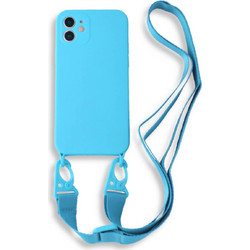 Bodycell Color Strap Back Cover Light Blue (iPhone 12)