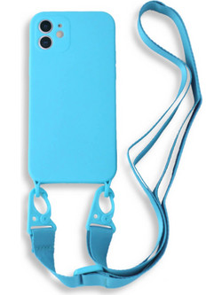 Bodycell Color Strap Back Cover Light Blue (iPhone 12)