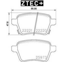 ΔΙΣΚΟΦΡΕΝΑ ZTEC+ OPEL ΟΠΙΣΘ