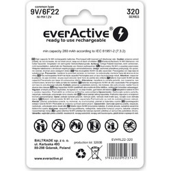 everActive Professional Line 9V 280mAh 1τμχ