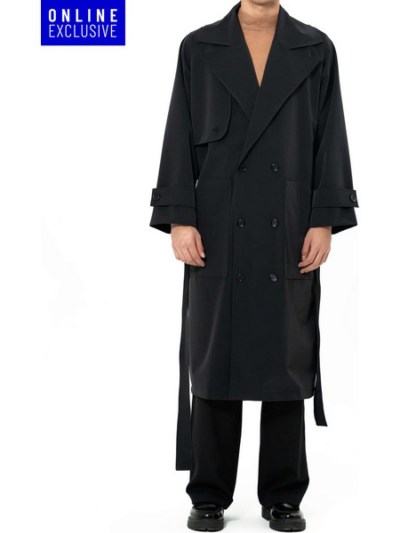 Μodus Vivendi Oversized Trench Coat Μαύρο