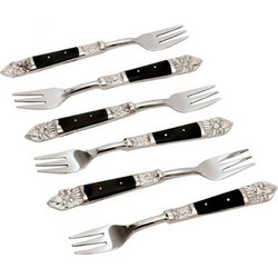 Πιρούνια Γλυκού Royal 018963(Σετ 6τμχ) 15x2x1 Black Ατσάλι,Polyresin