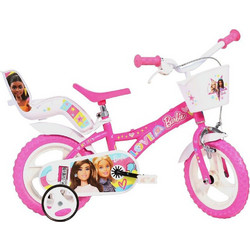 Dino Bikes Barbie Παιδικό Ποδήλατο Πόλης 12" Ροζ