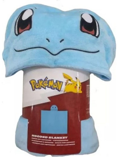Pokemon Coral Hooded Blanket Squirtle 120 x 150 cm - CB611607