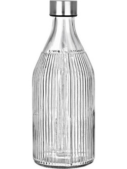 Estia ΜΠΟΥΚΑΛΙ ΓΥΑΛΙΝΟ 1000ml ΜΕ ΑΝΟΞΕΙΔΩΤΟ ΚΑΠΑΚΙ