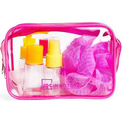 IDC Neon Cosmetic Bag & Bottle Travel Set