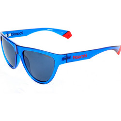 Polaroid Eyewear PLD6075/S PJP Γυναικεία Γυαλιά Ηλίου Οβάλ Κοκάλινα Μαύρα με Μπλε Polarized Φακό