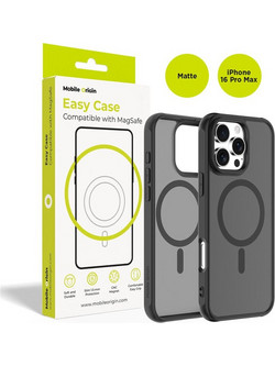 Mobile Origin Hybrid MagSafe Case Matte Black-Apple iPhone 16 Pro Max (MO-HYBL-IP16PM)