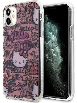 Hello Kitty IML Tags Graffiti case for iPhone 11 / Xr - pink