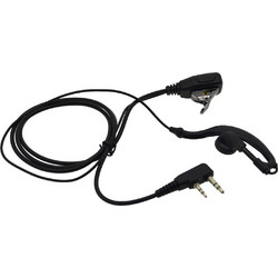 Hands Free Mono Ancus HiConnect με διπλό κονέκτορα 2.5mm & 3.5mm με πλήκτρο απάντησης για Walkie Talkie Μαύρο Bulk - ANCUS