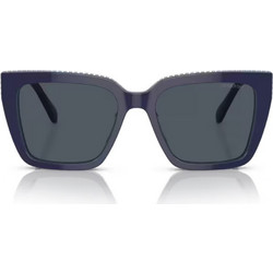 Swarovski SK6013 1010/1 Ανδρικά Γυαλιά Ηλίου Τετράγωνα Κοκάλινα Μαύρα με Μαύρο Polarized Φακό