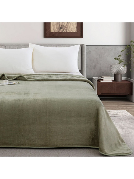 Κουβέρτα Zurigo μονή Πράσινη 160x240cm Liolios Home 2801