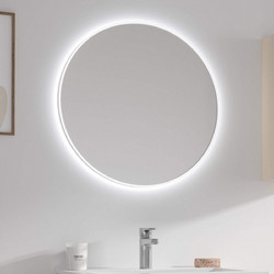 Καθρέπτης με κρυφό φωτισμό SHARON White KARAG O80cm