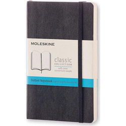 Moleskine Σημειωματάριο Dotted 13x21cm Black Soft
