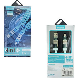 Treqa Καλώδιο Φόρτισης και Δεδομένων 4 σε 1 CA-8003 - Fast Charge Data Cable 017195