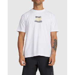 Men's Rvca Brain Freeze T-Shirt WHITE