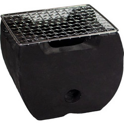 Επιτραπέζιο mini BBQ Barbeque με Kάρβουνα 14x14x12cm μαύρο Style Point c534733