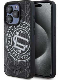 Lacoste Magsafe PVC Mono Sportswear Hard Case Θήκη προστασίας από σκληρό πλαστικό για iPhone 15 Pro Max Sinople/Green