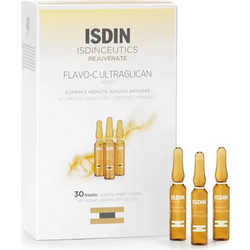 Isdin Isdinceutic Flavo-C Ultraglican Αντιγηραντικό Serum Προσώπου για Λάμψη με Βιταμίνη C 30x2ml