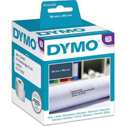 Χάρτινη Ετικέτα DYMO 99012 89x36mm (Λευκή) (2 Ρολά) (DYM99012)