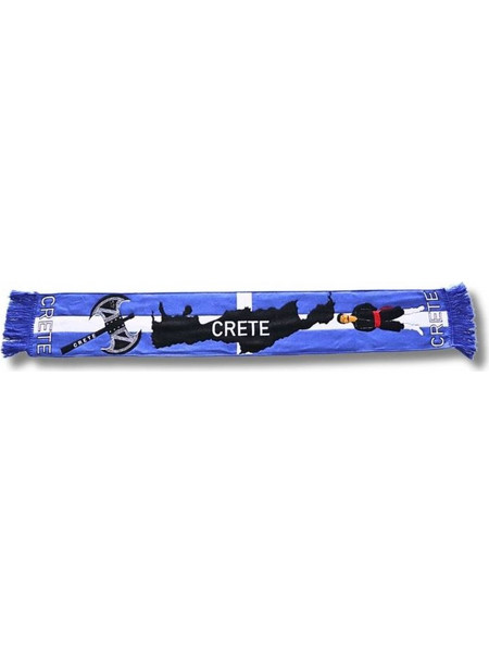 Κασκόλ με Tοπωνύμια Crete SCB611-Μπλε