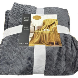 Κουβέρτα 220x240 Υπέρδιπλη 320gsm Fleece Palatex Tango- Dark Grey