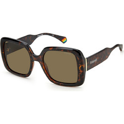 Polaroid Eyewear PLD6168/S 086/SP Γυναικεία Γυαλιά Ηλίου Oversized Κοκάλινα Καφέ με Καφέ Polarized Καθρέπτη Φακό