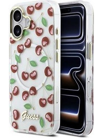 Guess IML Glitter Cherry MagSafe Case for iPhone 17