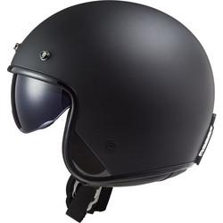 LS2 OF601 Bob II Solid Matt Black Κράνος Μηχανής Jet 900gr