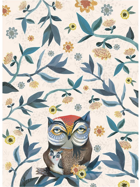 Πετσέτα Κουζίνας Πολύχρωμη Owl & Owlet 70x50 cm