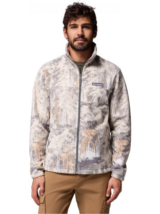 Columbia Steens Mountain Ανδρική Ζακέτα Fleece με Φερμουάρ Μπεζ 1478231-030
