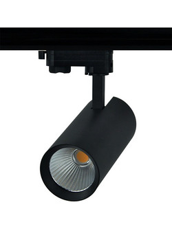 Aca Σποτ ράγας LED COB 4 καλωδίων 27W 4000K 36 Αμμώδες Μαύρο (SOLINE2740B4)