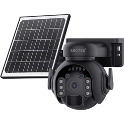 Sectec ST-515C-3M-4G-BK IP Κάμερα Ασφαλείας SIM 3MP 3.6mm Αδιάβροχη Νυκτός Μπαταρίας με Ηλιακό Πάνελ & Αμφίδρομη Επικοινωνία