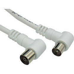 Καλώδιο Κεραίας Coax Male to Coax Female 10m White 02.006.0093
