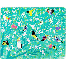 Δίσκος Επιφάνεια Κοπής Γυάλινη Chopping Board Pylones Commy Birds 32 x 25 x 0.4 εκ. - Pylones