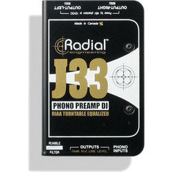 Radial J-33 Active DI Box Stereo and and RIAA Preamp