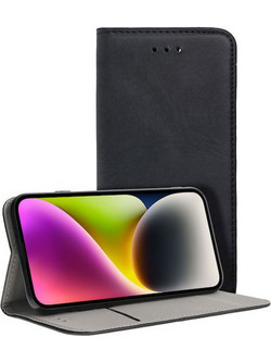Θήκη OEM Smart Magnet για Apple iPhone 16 Flip Cover Black