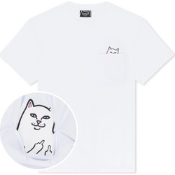 Μπλούζα κοντομάνικη Lord Nermal Pocket Tee RIPnDIP Λευκό