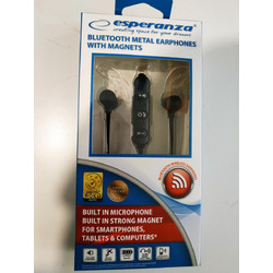 Esperanza EH186K Ακουστικά Bluetooth In Ear Black Red